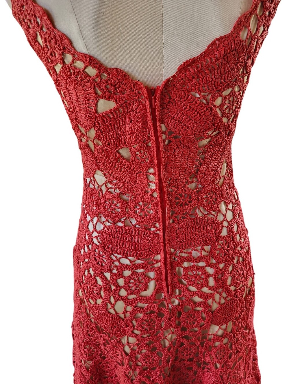 Rare Tracy Reese Gilmore Girls Lorelai Crochet Dress Size 6 - Picture 6 of 14